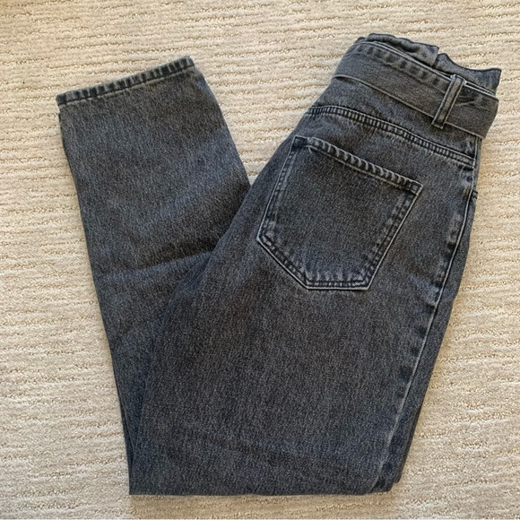 Glassons Paperbag Tie Denim Pants - Picture 3 of 6